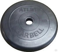 Диск для штанги MB Barbell Atlet d51мм 10кг (черный) - фото