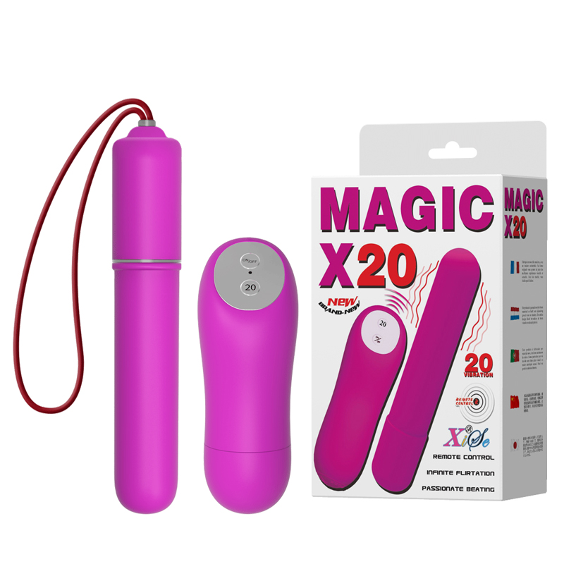 Беспроводной вибростимулятор фиолетовый Magic X20 - фото