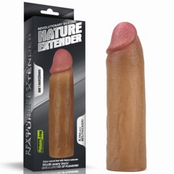 Удлиняющая насадка мулат Revolutionary Silicone Nature Extender-Uncircumcised + 4 см - фото