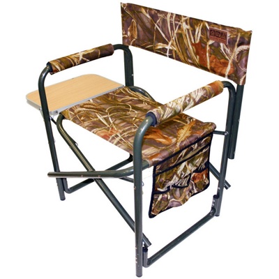 Кресло Camping World General для охотников и рыбаков (с откидным столиком и боковыми карманами, мягк