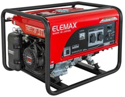 Бензиновые электрогенераторы ELEMAX SH4600EX-R (Серия SH), Япония двигатель Honda - фото