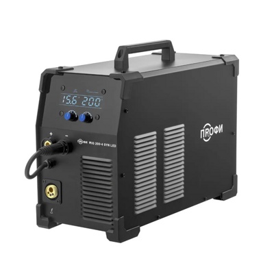 Инверторный аппарат полуавтоматической сварки ПРОФИ MIG 200-4 SYN LED  005.200.214