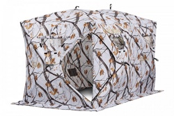 Зимняя палатка куб Higashi Double Winter Camo Comfort Pro трехслойная - фото
