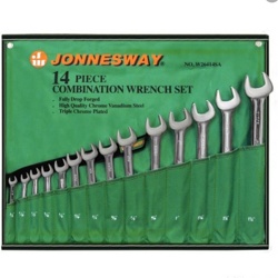 Набор ключей гаечных комбинированных Jonnesway W26414S  дюймовых в сумке 3/8
