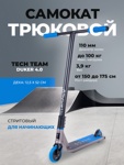 Самокат трюковой Tech Team Duker 4.0 grey/blue - фото