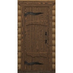 Дверь деревянная состаренная 