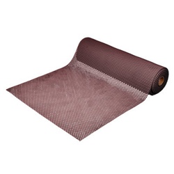 Противоскользящий коврик ПВХ Vortex Шашки 4,5 мм 0,9х10 м коричневый 24073 - фото