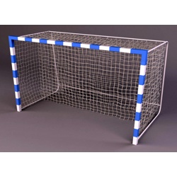 Ворота для мини-футбола/гандбола 3х2х1м стационарные с бетонируемыми стаканами, профиль алюминиевый квадратный 80х80мм OC-09706 - фото
