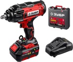 Ударный гайковерт ЗУБР 18В 1 АКБ 4Ач ГУЛ-410-41 - фото