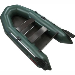 Надувная лодка Лидер Тайга-270 Киль (зеленая) - фото