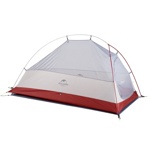 Палатка Naturehike Сloud up 1 NH18T010-T одноместная с ковриком , серо-красная - фото