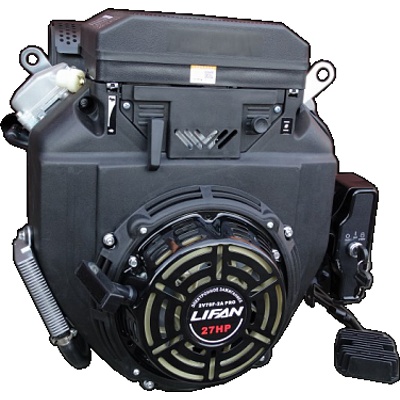 Двигатель LIFAN 2V78F-2А PRO (3А) (27 л.с., 2-хцилиндровый, бензиновый, масляный радиатор, катушка 3А, вал 25 мм, объем 688см?, ручной/электрический стартер, вес 51 кг)
