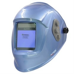 Сварочная маска ALTRON electric Thor 8000 PRO (blue) (4 сенсора; 1/1/1/2; 100х80мм; DIN 4/5-9/9-13) - фото