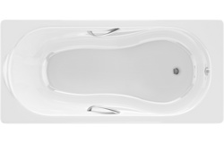 Чугунная ванна AMERICA 170*80 (с отверстиями для ручек). Подходит модель ручек America. - фото
