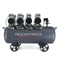 Rock FORCE RF-265-100 Компрессор поршневой безмасляный с прямым приводом (220В,3.0кВт,1450об/мин,ресивер 100л, 8бар, 559л/м,82дБ) - фото
