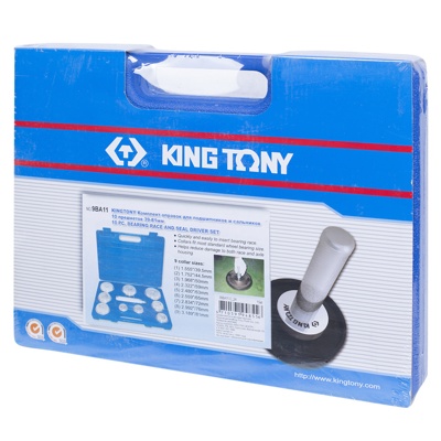 KING TONY Набор оправок для подшипников и сальников, 39-81 мм, 10 предметов KING TONY 9BA11