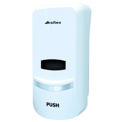 Дозатор для жидкого мыла Ksitex SD-1369A (дозатор для мыла,1л,пласт,бел) - фото