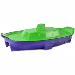 Песочница-бассейн Doloni Корабль 03355/2 (фиолетовый/салатовый) - фото