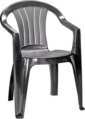 Кресло из пластмассы Sicilia, цвет графит Curver