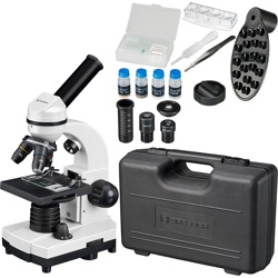 Микроскоп Bresser Junior Biolux SEL 40–1600x, белый, в кейсе - фото