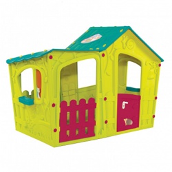 Детский уличный игровой домик Magic Villa House - бирюзово-зеленый - фото