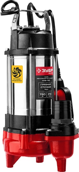 Фекальный насос 750 Вт ЗУБР НПФ-750