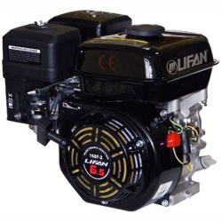 Двигатель LIFAN 168F-2D 3А вал 20 мм, ручной/электрический стартер - фото