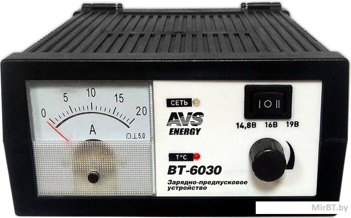 Зарядное устройство для аккумулятора AVS Energy BT-6030 (20A) / A78866S Зарядное устройство для аккумулятора AVS Energy BT-6030 (20A) / A78866S