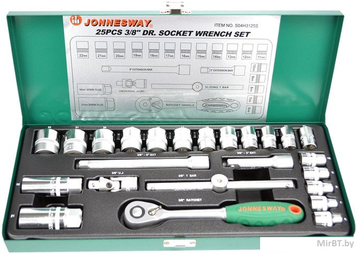 Jonnesway S04H3125S Набор головок торцевых 3/8