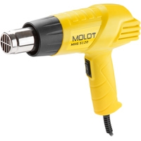 Термовоздуходувка MOLOT MHG 5120 в кор. + набор сопл (2000 Вт, 2 скор., 350-550 °С, ступенч. рег.,350-550 °С) - фото