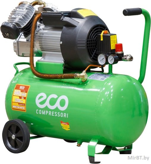 Компрессор ECO AE-502-3 (440 л/мин, 8 атм, коаксиальный, масляный, ресив. 50 л, 220 В, 2.20 кВт)
