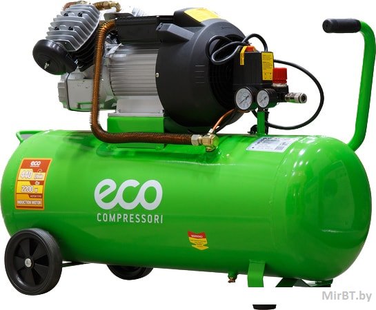 Компрессор ECO AE-705-3 (440 л/мин, 8 атм, коаксиальный, масляный, ресив. 70 л, 220 В, 2.20 кВт)