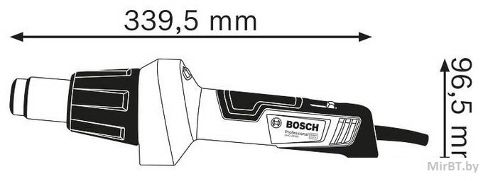 Термовоздуходувка BOSCH GHG 20-60 в кор. (2000 Вт, 2 скор., 50-600 °С, плавн. рег.,150-300/300-500 °С)