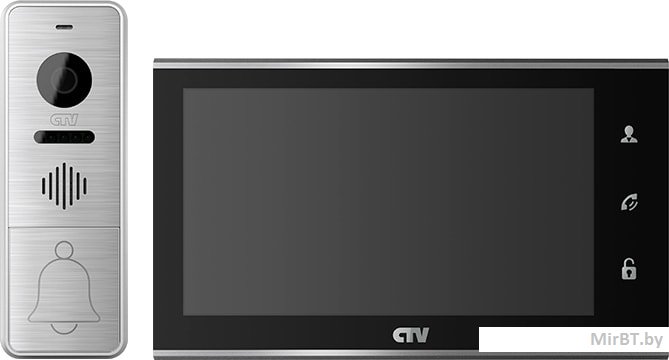 Комплект видеодомофона CTV DP4705AHD (черный) - фото