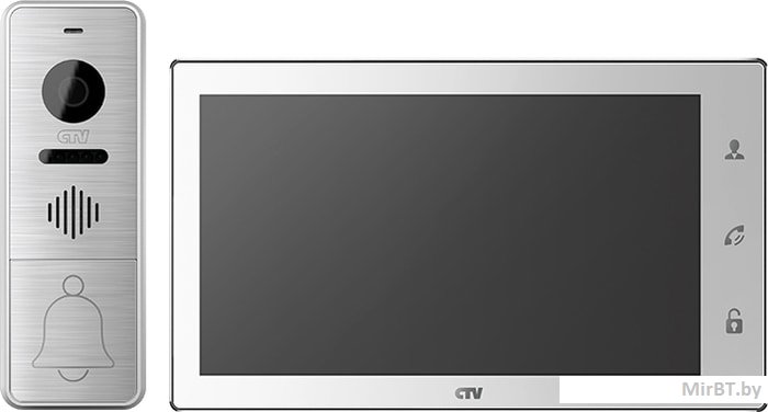 Комплект видеодомофона CTV DP4706AHD (белый) - фото