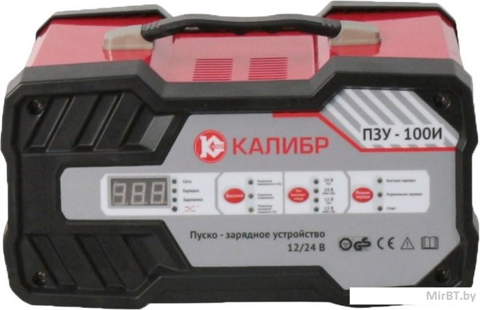 Пуско-зарядное устройство инверторное ПЗУ-100И, Калибр, 74685