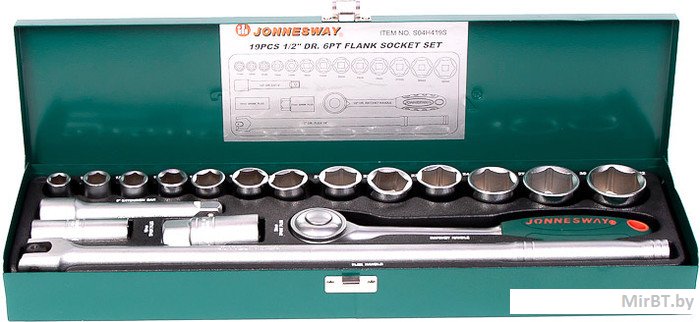 Jonnesway S04H419S Набор головок торцевых 1/2