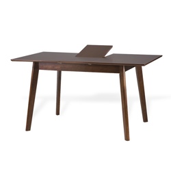 Pavillion, стол прямоугольный раскладной/ коричневый - фото