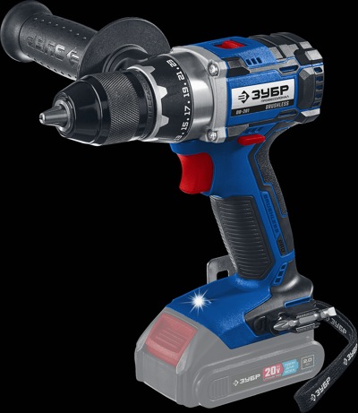 Бесщеточная дрель-шуруповерт ЗУБР Т7, 20 В, 70 Н·м, без АКБ, Профессионал (DB-201)