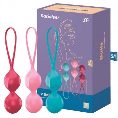 Набор вагинальных шариков Satisfyer Balls double large (Set of 3) - фото