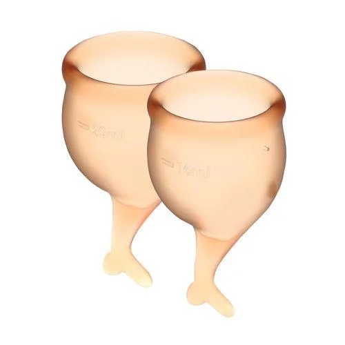 Менструальные чаши Satisfyer Feel Secure, оранжевый - фото