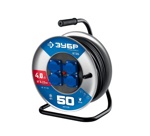 Силовой удлинитель ЗУБР на стальной катушке Кг 325 кг 3x2.5 50м 55079-50 55079-50_z01 - фото