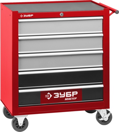 Инструментальная тележка ЗУБР 5 ящиков 680х330х770 мм 38905-5