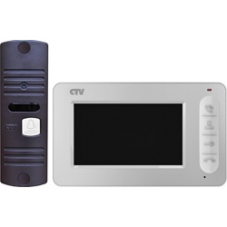 Комплект цветного видеодомофона CTV-DP400 (W/B) - фото