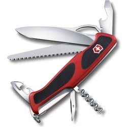 Нож перочинный Victorinox RangerGrip 79 0.9563.MC 130мм 12 функций красно-чёрный - фото