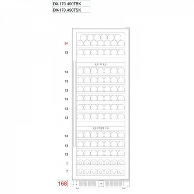 Винный шкаф Dunavox DX-181.490SDSK
