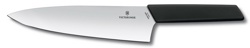 Нож кухонный Victorinox Swiss Modern (6.9013.20B) стальной разделочный лезв.200мм черный блистер - фото