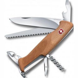 Нож перочинный Victorinox RangerWood 55 0.9561.63 130мм 10 функций деревянная рукоять - фото