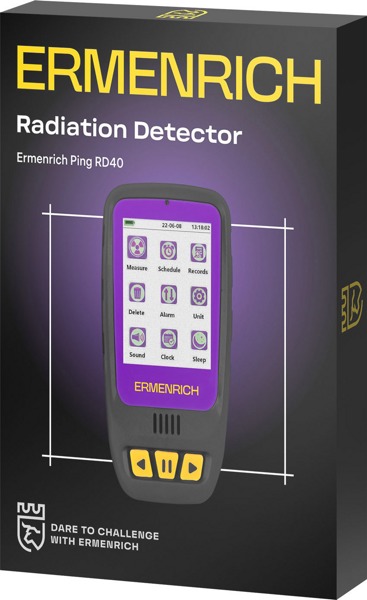 Дозиметр Ermenrich Ping RD40, фиолетовый