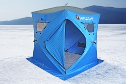 Зимняя палатка куб Higashi Comfort Pro трехслойная - фото